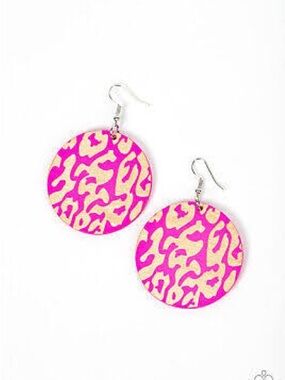 Catwalk Safari Pink Earrings